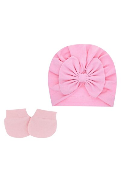 Bambimici - Tiny Twist Baby Turban and Mittens - Multicolor - 0M to 6M
