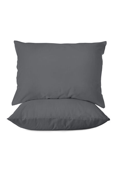 First Choice طقم غطاء وسادة من قطعتين مصنوع من القطن الساتان بنسبة 100%، 200 ...