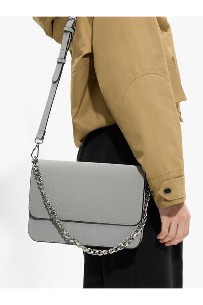 PARFOIS Kadın Kapaklı ve Yumuşak Dokulu Çapraz Çanta