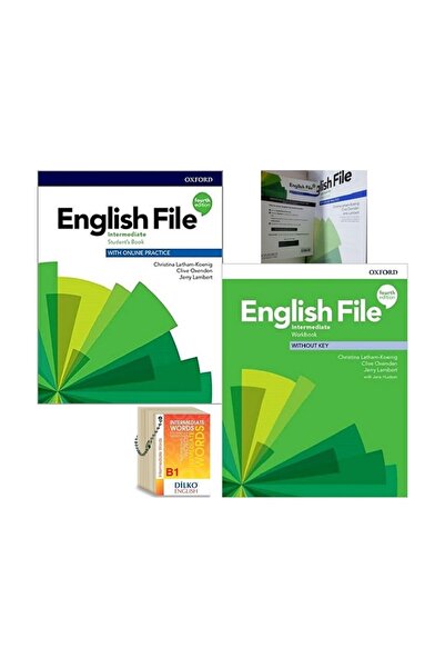 CALRADİA English File 4η Έκδοση Ενδιάμεσο Επίπεδο Σετ με Κωδικοποιημένα Λέξει...