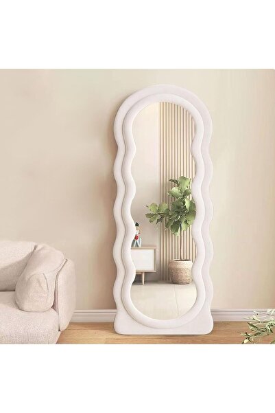 Decorhills مرآة IOOSTAR كاملة الطول 63 × 24 بوصة، مرآة متموجة غير منتظمة، مرآ...