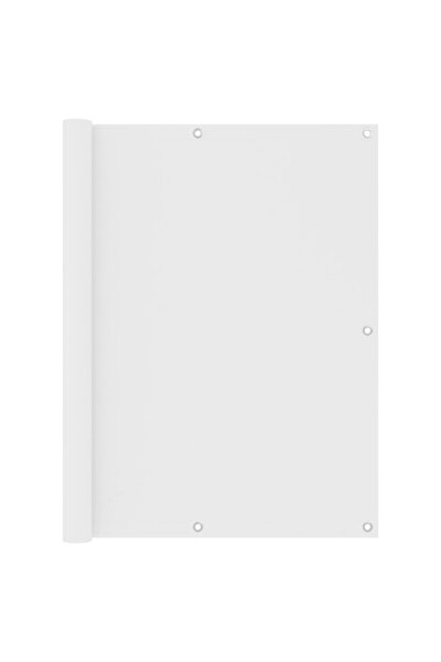 vidaxl Paravan de balcon, alb, 120 x 500 cm, țesătură oxford