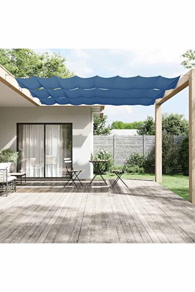 vidaxl Copertină verticală, albastru, 60x800 cm, țesătură oxford