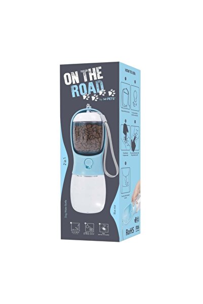 M-PETS ON THE ROAD 2İN1 KÖPEK SEYAHAT SULUĞU 300ML BLUE