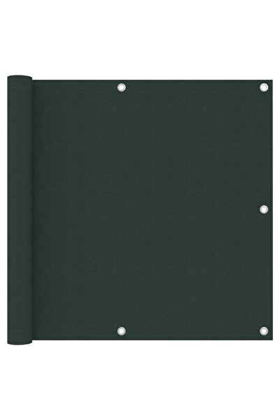 vidaxl Paravan de balcon, verde închis, 90x300 cm, țesătură oxford