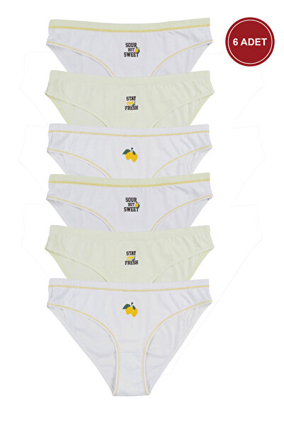 koza iç giyim سراويل داخلية نسائية مكونة من 6 قطع مصنوعة من القطن والليكرا وم...