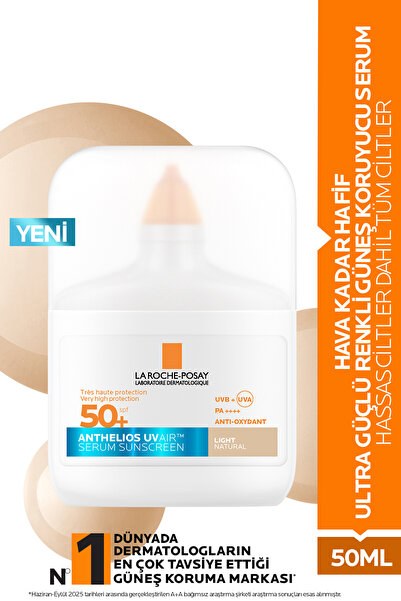 La Roche Posay Anthelios UV Air SPF50+ Ultra Güçlü Renkli Güneş Koruyucu Seru...