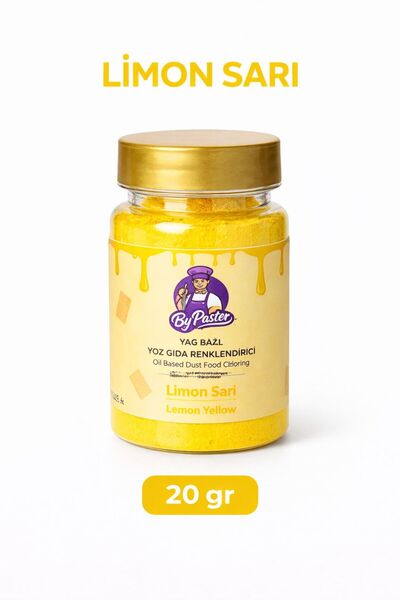 By Paster ByPaster Yağ Bazlı Toz Gıda Boyası Limon Sarı 20 gr - Çikolata & Pa...