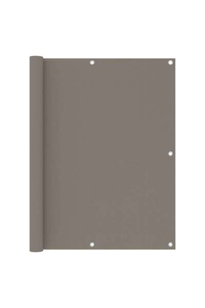vidaxl Balcony screen, taupe grey, 120x600 cm, oxford fabric
