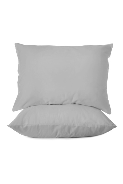 First Choice طقم غطاء وسادة من قطعتين مصنوع من القطن الساتان بنسبة 100%، 200 ...