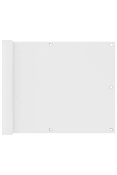 vidaxl Paravan de balcon, alb, 75 x 500 cm, țesătură oxford