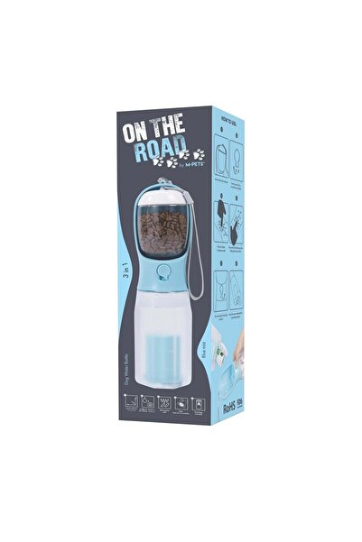 M-PETS ON THE ROAD 3İN1 KÖPEK SEYAHAT SULUĞU 600ML BLUE