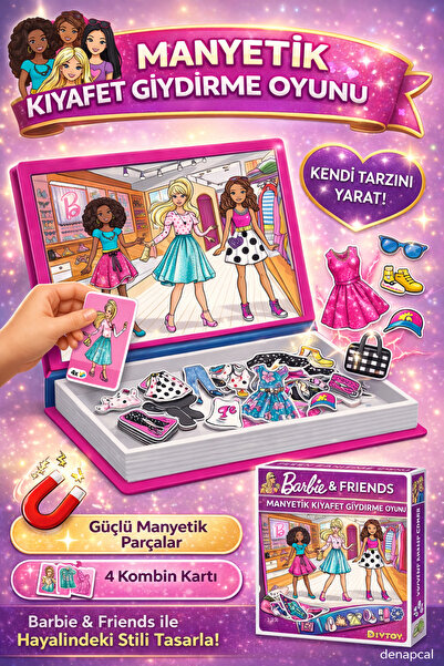 DENAPCAL Manyetik Kıyafet Giydirme Oyunu Kız Çocuk Kombin Yapma ve Dikkat Gel...