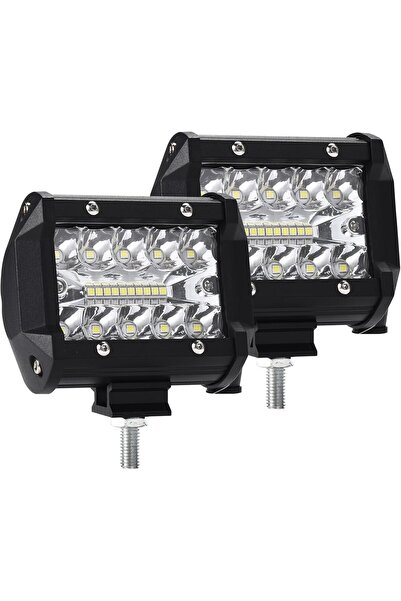 NO BRAND Proiector de lucru LED, Proiectoare auto 12V 4'' 120W, Faruri LED pe...