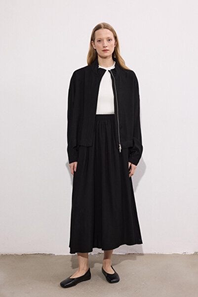 Touché Privé Draped Kupra Jacket Skirt Set