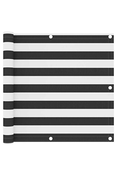 vidaxl Paravan de balcon, antracit și alb, 90x400 cm, țesătură oxford