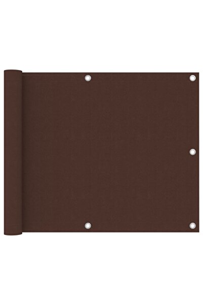 vidaxl Paravan de balcon, maro, 75 x 300 cm, țesătură oxford