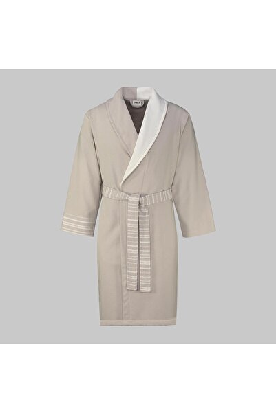 Sarev Rio 100% Cotton Beige Bathrobe Large