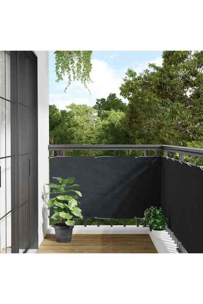 vidaxl Paravan de balcon, antracit, 75 x 300 cm, țesătură oxford