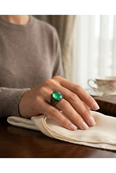 Dorvina Bronze Women's Antique Jewelry Ring Color Changing Feeling Stone Rib ...