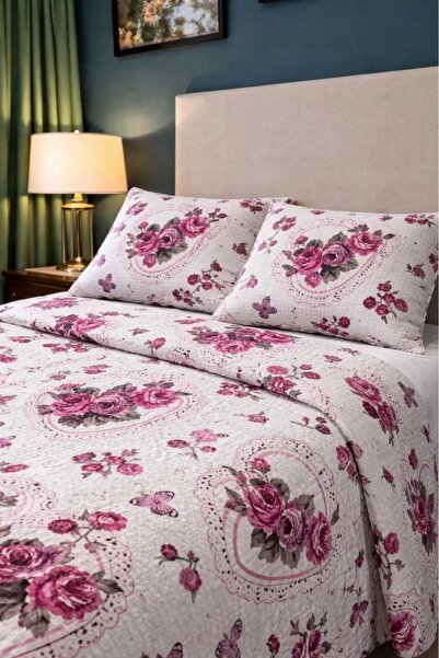 İQON قطعة واحدة من وسادة الورد الوردي (بدون وسادة أو شرشف)