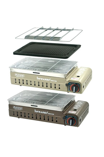 Orcamp Dumansız Izgara Ocak - Bez Çantalı - Gaz Stop Emniyetli Kahverengi