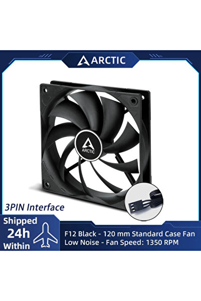 choice2 مروحة كيس فان F12 BK ARCTIC P12 Pro PST CO مقاس 120 مم، بدون إضاءة RG...