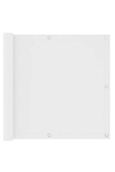 vidaxl Paravan de balcon, alb, 90 x 400 cm, țesătură oxford