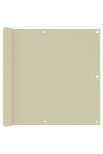 vidaxl Paravan pentru balcom, crem, 90x300 cm, țesătură oxford