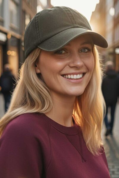 Mood Agenda Women's Vintage 100% Cotton Adjustable Baseball Cap Hat