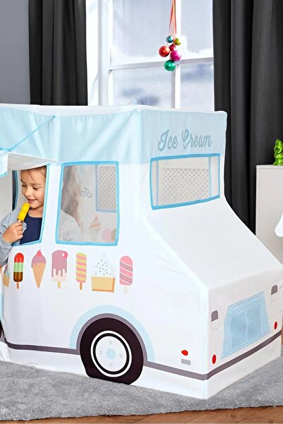 Tchibo خيمة لعب على شكل شاحنة آيس كريم، مجموعة بيضاء