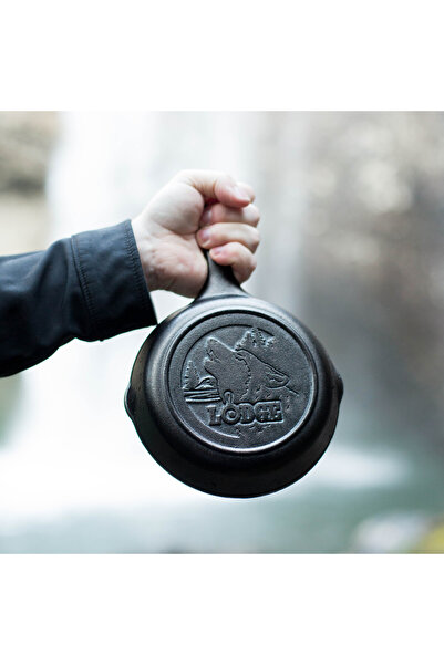 Lodge Wildlife Series™ 6.5 Inch Cast Iron Wolf Skillet