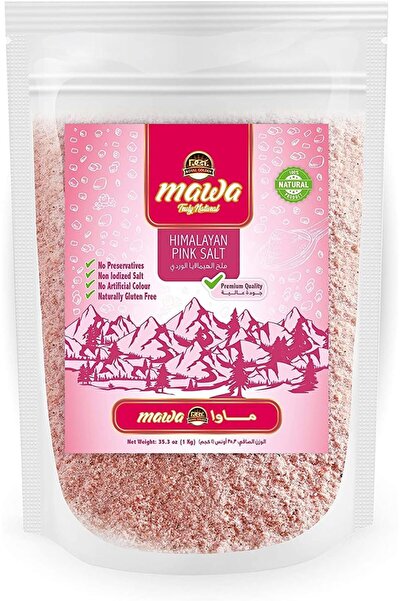 MAWA مسحوق ملح الهيمالايا الوردي |   ملح الهيمالايا غير المعالج باليود |   مل...