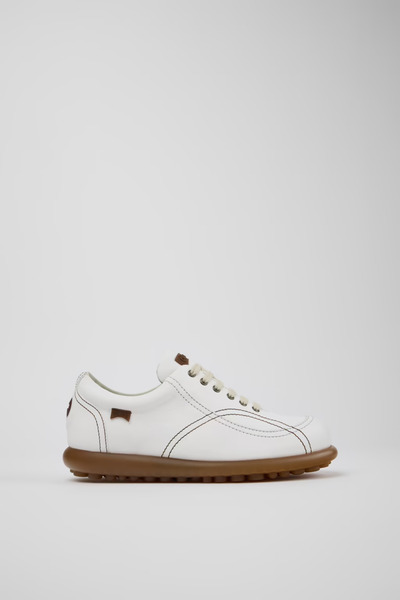 CAMPER Twins Women's White Leather Shoes