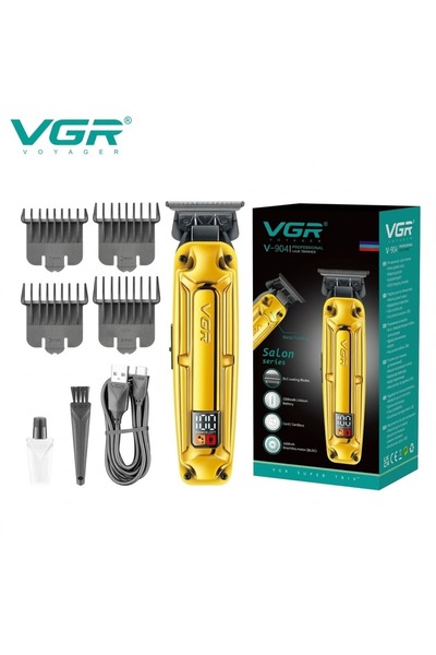 VGR ماكينة حلاقة الشعر الاحترافية للرجال من مزودة بشفرة مطلية ومحرك بدون فرش،...