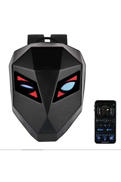 Promagg Σακίδιο πλάτης μοτοσικλέτας με προσαρμόσιμη οθόνη LED και πολλαπλές λ...