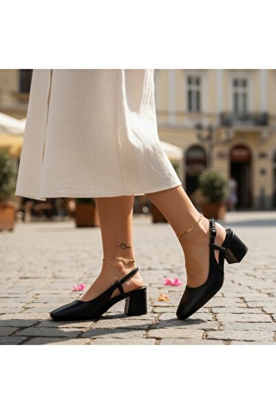 OEM Women's heeled sandals, elegant, minimalist design, made of eco-leather, ...