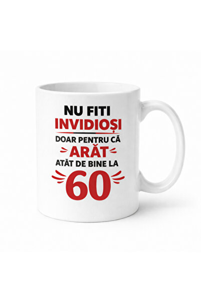 OEM Personalized mug 60 years old funny message unisex anniversary gift, Tipo...