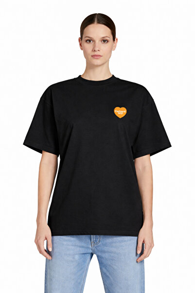 CAMBLYS تي شيرت قطني للجنسين من CARHART WIP بشعار على شكل قلب من الأمام، مقاس...