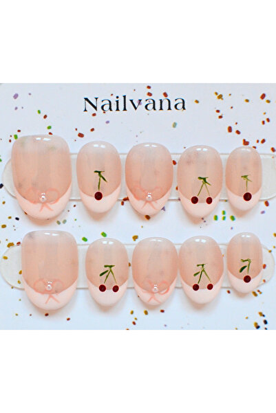 Nailvana (Μεσαία) Χειροποίητα Νύχια με Γλυκά Κεράσια