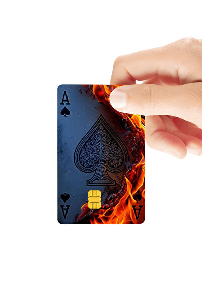 Huggy Craft Maça Ası (Ace of Spades) Agresif Enerjik Parlak Kredi/Banka Kart ...