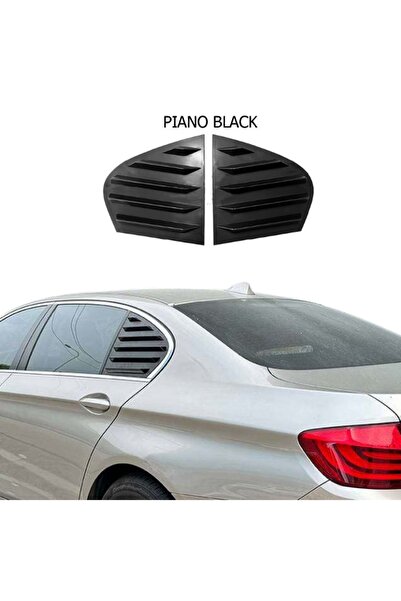 Tuning Vadisi BMW F10 Kelebek Cam Vizörü (Plastik) Parlak Siyah 2010-2017