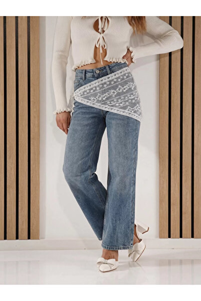 Zaira Blugi Wide Leg Dama Dani Albastri #A1419 - 25