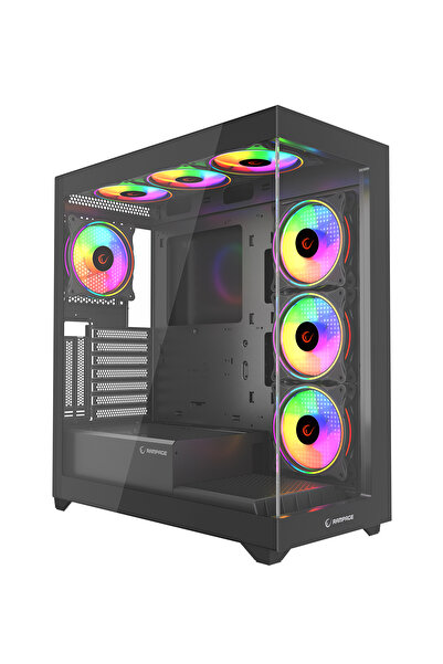Rampage HYDRA V3 BLACK 750W 80+ BRONZE Siyah 7*12cm RGB Fan ATX Mid-T Oyuncu ...