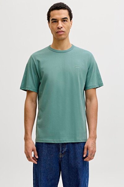 Jack & Jones Tricou cu imprimeu pe piept pentru bărbați - Colegiu