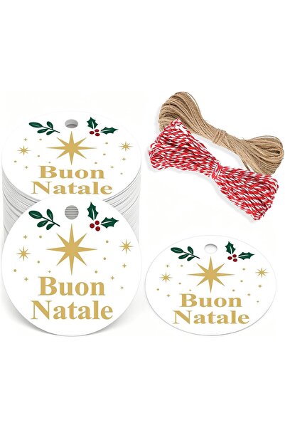 G2plus 100 τεμάχια Χριστουγεννιάτικες Ετικέτες Δώρων "