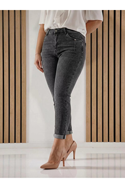 Zaira MomFit Jeans Women Lesley Grey #A1423 - 33
