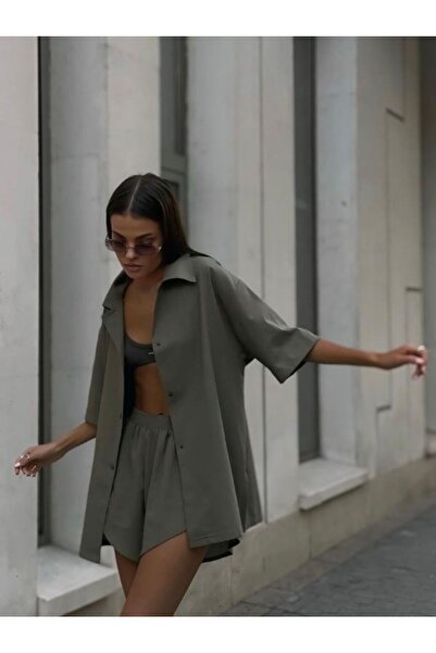 Fashiontayt Комплект ленени платове за горна и долна част