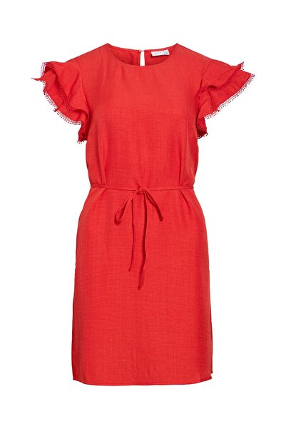 VILA Minikleid VILUVI Kurzarm