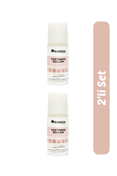 Baboon Natural Whitening Roll On Deodorant Vanilya & Mandalina 2’li Set | Alü...